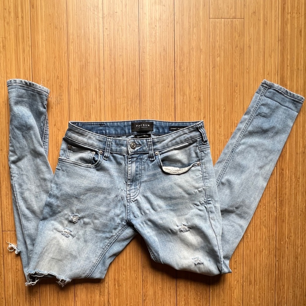pacsun skinny ripped jeans